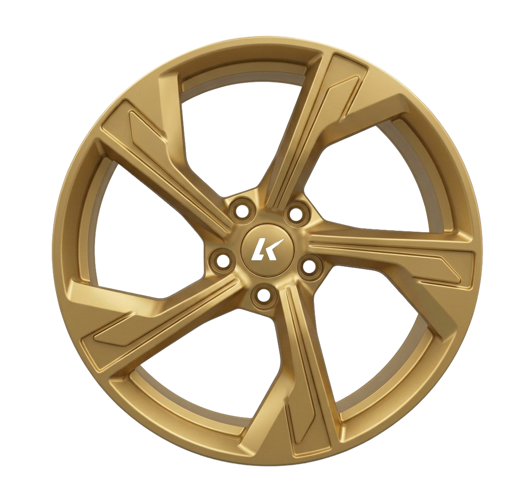 Gold alloy wheels